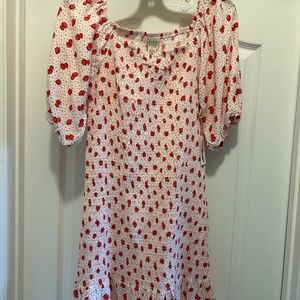 Jessica Simpson NWT Strawberry Print Dress Size L